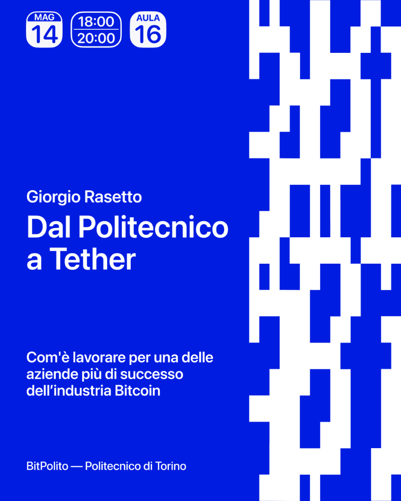 Dal Politecnico a Tether - Giorgio Rasetto